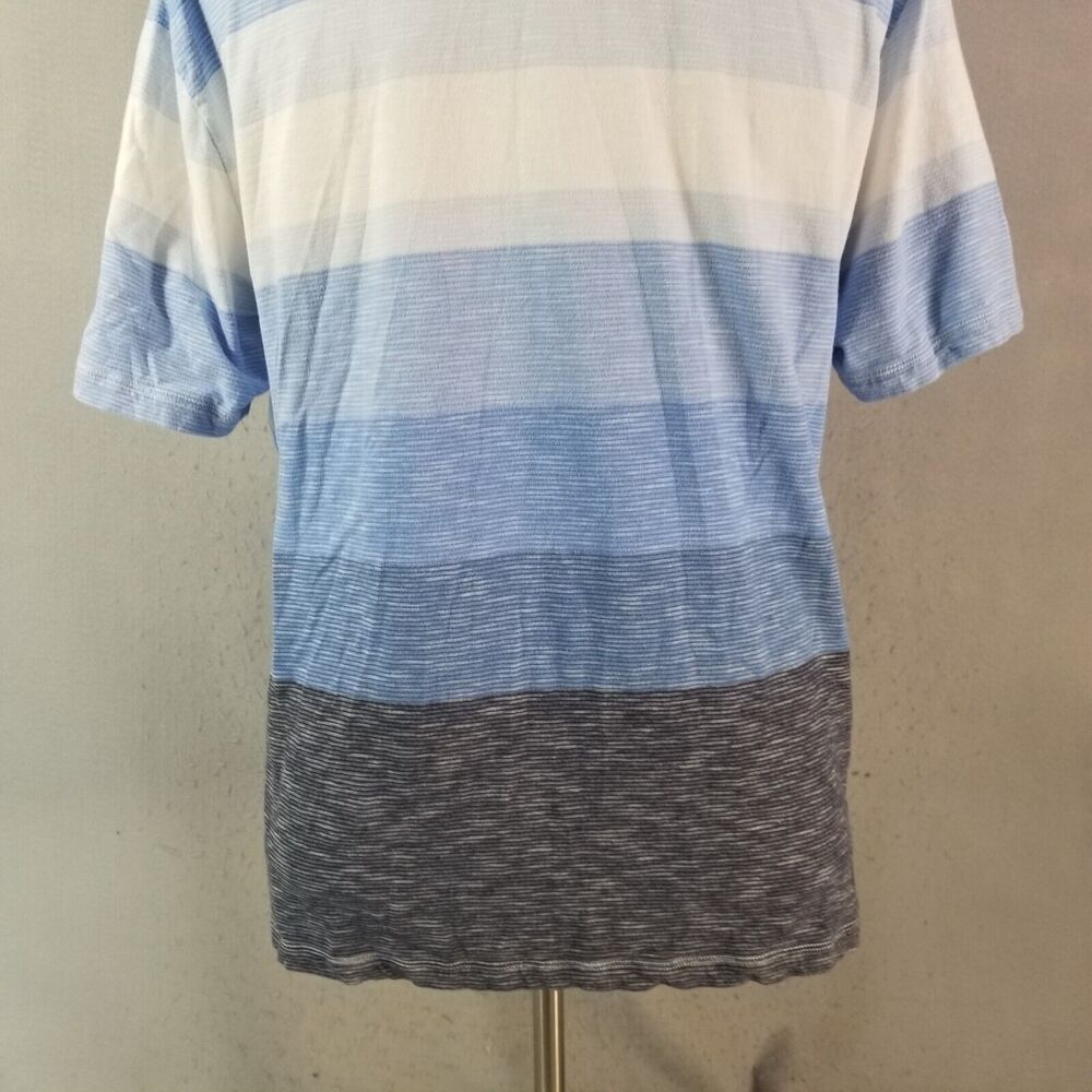 Tommy Bahama polo shirt men's XL extra large blue‎ stripe short sleeve cotton - Picture 9 of 11